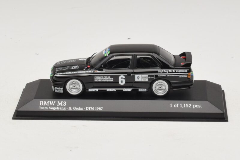 BMW M3 E30 #6 F. Grohs DTM 1987 Minichamps 1:43 430872006 Pressofusione