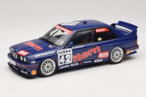 BMW M3 E30 Auto Maass #42 H. Becker DTM 1992 Minichamps 1:18 180922042 Pressofusione