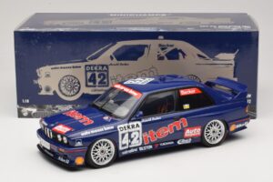 BMW M3 E30 Auto Maass #42 H. Becker DTM 1992 Minichamps 1:18 180922042 Pressofusione — immagine 8 di 8