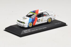 BMW M3 E30 M-Team Linder #47 Vogt / Herger Winners ETC Zolder 1987 Minichamps 1:43 430872047 Pressofusione — immagine 2 di 4