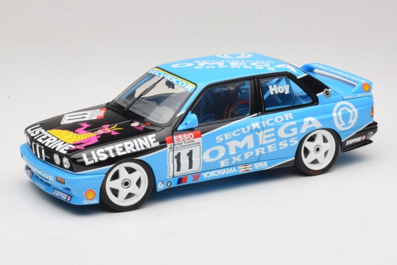 BMW M3 E30 Omega #11 W. Hoy BTCC Champion 1991 Minichamps 1:18 180912011 Pressofusione