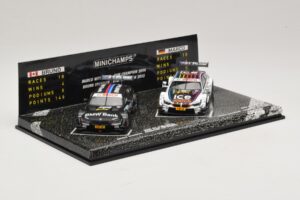 BMW M3 & M4 DTM Champions Set B. Spengler / M. Wittmann 2012 & 2014 Minichamps 1:43 412020723 Pressofusione — immagine 2 di 5