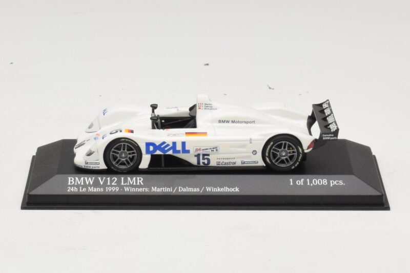 BMW V12 LMR #15 P. Martini / Y. Dalmas / J. Winkelhock 24 Hours of Le Mans Winner 1999 Minichamps 1:43 430992915 Pressofusion