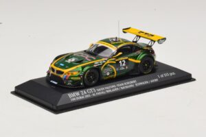 BMW Z4 GT3 Saudi Falcons #12 Al Faisal / Binladen 24 Hours of Dubai 2013 Minichamps 1:43 437132412 Pressofusione — immagine 2 di 4
