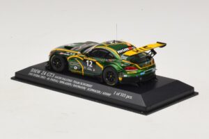 BMW Z4 GT3 Saudi Falcons #12 Al Faisal / Binladen 24 Hours of Dubai 2013 Minichamps 1:43 437132412 Pressofusione — immagine 3 di 4