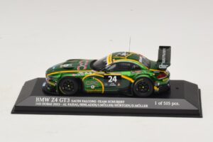BMW Z4 GT3 Saudi Falcons #24 Al Faisal / Binladen 24 Hours of Dubai 2013 Minichamps 1:43 437132424 Pressofusione