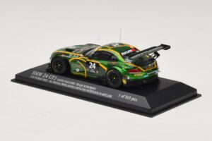 BMW Z4 GT3 Saudi Falcons #24 Al Faisal / Binladen 24 Hours of Dubai 2013 Minichamps 1:43 437132424 Pressofusione — immagine 3 di 4