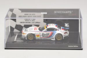 BMW Z4 GT3 Steiff #7 Muller / Ara Super GT 2015 Minichamps 1:43 447152007 Pressofusione — immagine 4 di 5