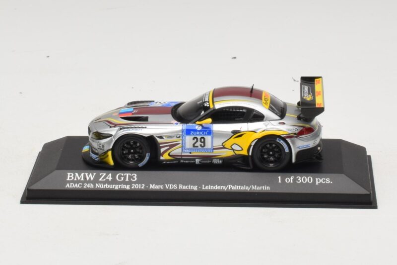 BMW Z4 GT3 VDS Racing #29 B. Leinders / M. Palttala 24 Hours of Nurburgring 2012 Minichamps 1:43 BMW Z4 GT3 VDS Racing #29 B. Leinders / M. Palttala 24 Hours of Nurburgring 2012 Minichamps 1:43 437122929 Pressofusione