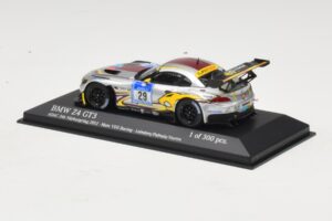 BMW Z4 GT3 VDS Racing #29 B. Leinders / M. Palttala 24 Hours of Nurburgring 2012 Minichamps 1:43 437122929 Pressofusione — immagine 3 di 4
