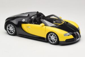 Bugatti Veyron Grand Sport Black Lemon Minichamps 1:18 100110831 Pressofusione — immagine 6 di 8
