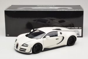 Bugatti Veyron Super Sport Bianco Minichamps 1:18 100110844 Pressofusione — immagine 8 di 8