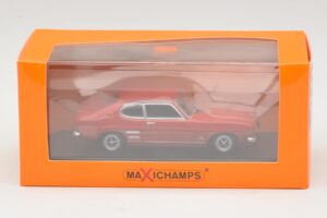 Ford Capri I Rosso Maxichamps 1:43 940085500 Pressofusione — immagine 4 di 4