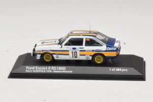 Ford Escort Mk2 RS1800 #10 A. Vatanen / D. Richards Rally Acropolis 1978 Minichamps 1:43 400808410 Pressofusione