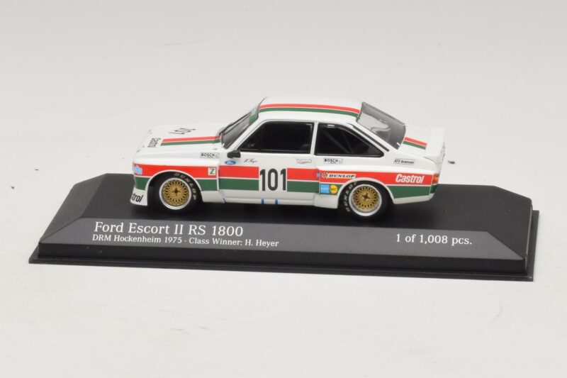 Ford Escort Mk2 RS1800 #10 H. Heyer Class Winner DRM Hockenheim 1975 Minichamps 1:43 Ford Escort Mk2 RS1800 #10 H. Heyer Class Winner DRM Hockenheim 1975 Minichamps 1:43 400758491 Pressofusione