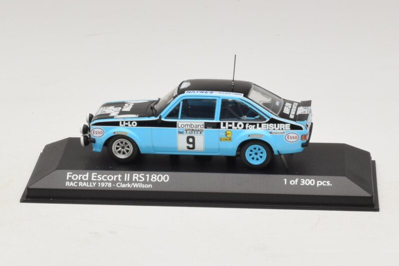 Ford Escort Mk2 RS1800 #9 R. Clark / Wilson RAC Rally 1978 Minichamps 1:43 Ford Escort Mk2 RS1800 #9 R. Clark / Wilson RAC Rally 1978 Minichamps 1:43 400788409 Pressofusione