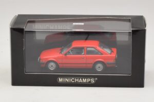 Ford Escort Mk3 3 Porte Rosso Minichamps 1:43 400085000 Pressofusione — immagine 4 di 4