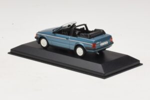 Ford Escort Mk3 Cabriolet Blu Metallizzato Minichamps 1:43 400085030 Pressofusione — immagine 3 di 4