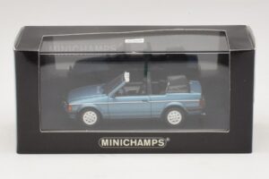Ford Escort Mk3 Cabriolet Blu Metallizzato Minichamps 1:43 400085030 Pressofusione — immagine 4 di 4