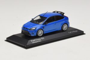 Ford Focus RS Mk2 Blu Metallizzato Minichamps 1:43 400088101 Pressofusione — immagine 2 di 4