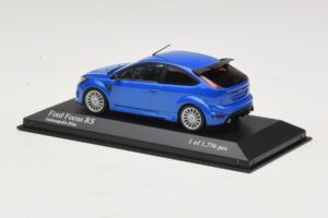 Ford Focus RS Mk2 Blu Metallizzato Minichamps 1:43 400088101 Pressofusione — immagine 3 di 4