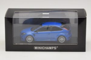 Ford Focus RS Mk2 Blu Metallizzato Minichamps 1:43 400088101 Pressofusione — immagine 4 di 4