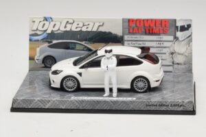 Ford Focus RS Mk2 Top Gear Bianco Con Figurina Minichamps 1:43 519438810 Pressofusione