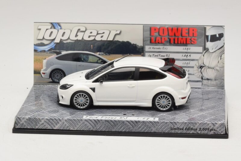 Ford Focus RS Mk2 Top Gear Bianco Senza Figurina Minichamps 1:43 519438810-R1 Pressofusione