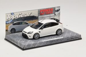 Ford Focus RS Mk2 Top Gear Bianco Senza Figurina Minichamps 1:43 519438810-R1 Pressofusione — immagine 2 di 5