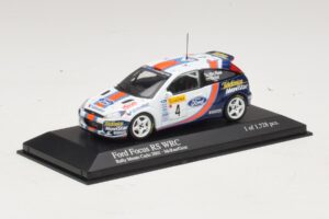 Ford Focus RS WRC #4 C. McRae / N. Grist Rally Monte Carlo 2001 Minichamps 1:43 430018904 Pressofusione — immagine 2 di 4
