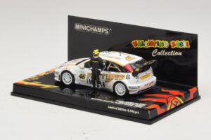 Ford Focus RS WRC #46 V. Rossi / C. Cassina Monza Rally Show 2006 Minichamps 1:43 436068446 Pressofusione — immagine 3 di 5