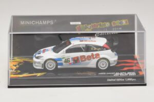 Ford Focus RS WRC #46 V. Rossi / C. Cassina RAC Rally 2007 Minichamps 1:43 400078446 Pressofusione — immagine 4 di 5