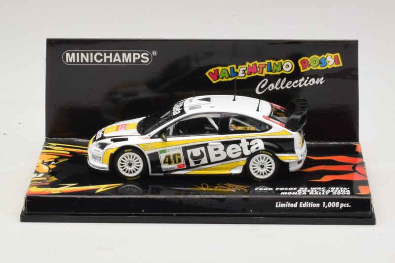 Ford Focus RS WRC #46 V. Rossi / C. Cassina Monza Rally Show 2008 Minichamps 1:43 Ford Focus RS WRC #46 V. Rossi / C. Cassina Monza Rally Show 2008 Minichamps 1:43 400088946 Pressofusione