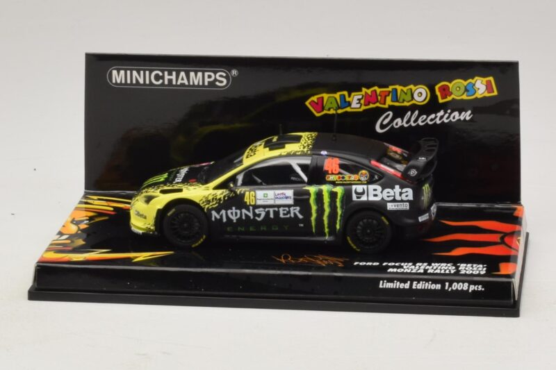 Ford Focus RS WRC #46 V. Rossi / C. Cassina Monza Rally Show 2009 Minichamps 1:43 Ford Focus RS WRC #46 V. Rossi / C. Cassina Monza Rally Show 2009 Minichamps 1:43 400098946 Pressofusione