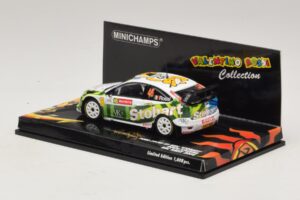 Ford Focus RS WRC #46 V. Rossi / C. Cassina RAC Rally 2008 Minichamps 1:43 400088146 Pressofusione — immagine 3 di 5
