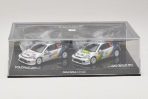 Ford Focus RS WRC Rally Mexico 2004 Set Minichamps 1:43 402048376 Pressofusione — immagine 4 di 5