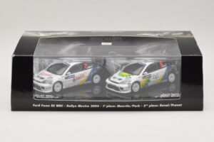 Ford Focus RS WRC Rally Mexico 2004 Set Minichamps 1:43 402048376 Pressofusione — immagine 5 di 5