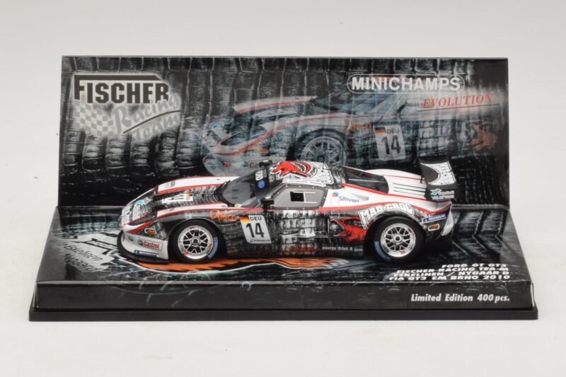 Ford GT GT3 Fisher #14 M. Eskelinen / Nygaard FIA GT3 European Championship Brno 2010 Minichamps 1:43 437108414 Pressofusione