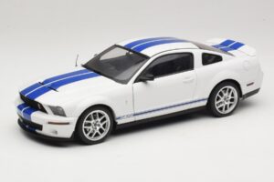 Ford Shelby Cobra GT500 Concept Bianco con Striscia Blu AUTOart 1:18 73052 Pressofusione