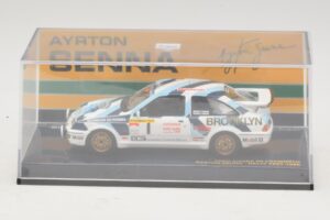 Ford Sierra RS Cosworth #1 A. Senna Rally Test 1986 Minichamps 1:43 540864399 Pressofusione — immagine 4 di 4