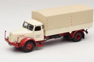 Henschel HS 140 Autocarro a Pianale Bianco Rosso Minichamps 1:43 439171020 Pressofusione