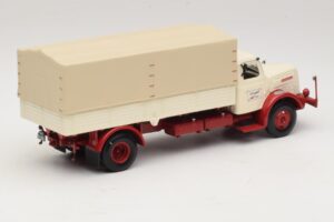 Henschel HS 140 Autocarro a Pianale Bianco Rosso Minichamps 1:43 439171020 Pressofusione — immagine 2 di 6