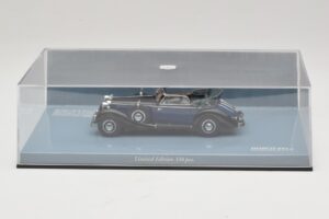 Horch 853 A Sport Cabriolet Nero Blu Minichamps 1:43 436012036 Pressofusione — immagine 5 di 5