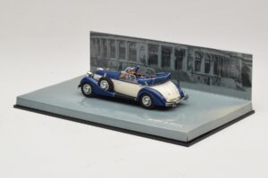 Horch 853 Cabriolet Blu Minichamps 1:43 436012032 Pressofusione — immagine 3 di 5