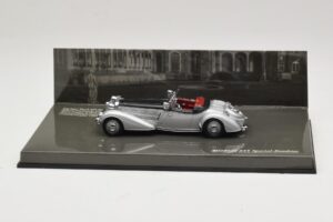 Horch 855 Special Roadster Argento Nero Minichamps 1:43 436014204 Pressofusione