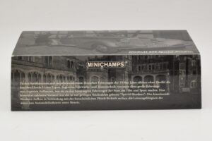 Horch 855 Special Roadster Argento Blu Minichamps 1:43 436014202 Pressofusione — immagine 4 di 5