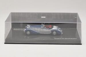 Horch 855 Special Roadster Argento Blu Minichamps 1:43 436014202 Pressofusione — immagine 5 di 5