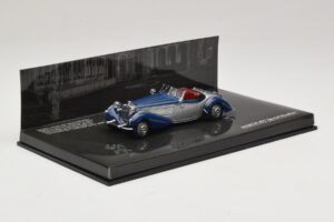 Horch 855 Special Roadster Blu Argento Senza Scatola Esterna Minichamps 1:43 436014202-O1 Pressofusione — immagine 2 di 4