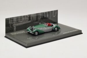 Horch 855 Special Roadster Argento Verde Minichamps 1:43 436014205 Pressofusione — immagine 2 di 5