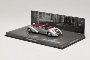 Horch 855 Spezial Roadster Argento Rosso Minichamps 1:43 436014206 Pressofusione — immagine 3 di 5